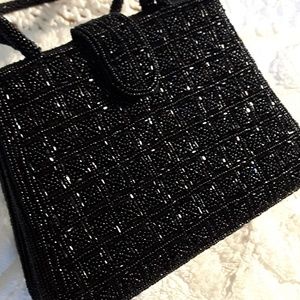 Vintage C Marie Double Handle All Beaded Handbag